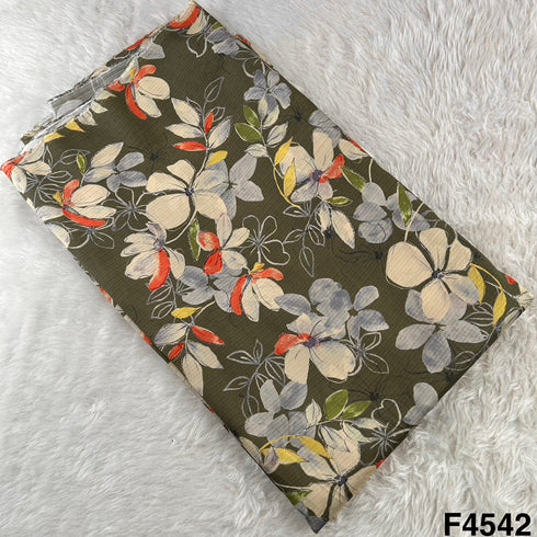 Digital Print Modal Satin Fabric- F4542